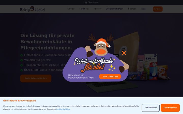 Screenshot of bringliesel.de