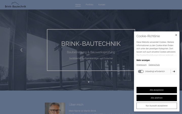 Screenshot of brink-bautechnik.de