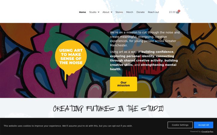 Screenshot of brinkartstudio.org