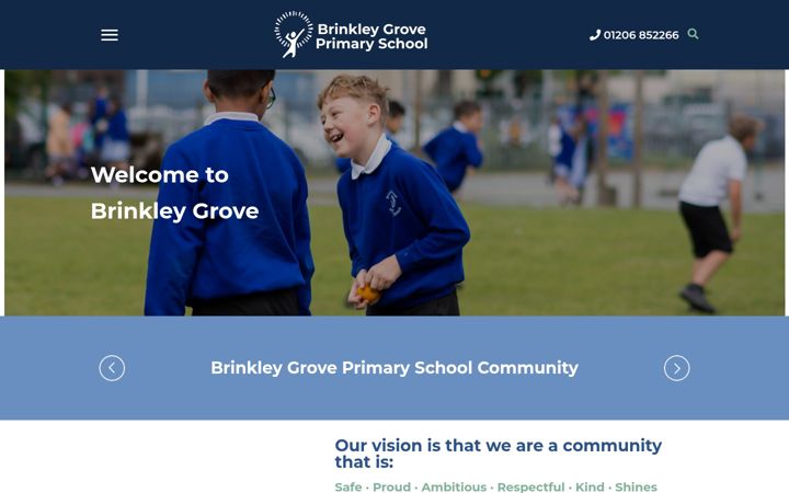 Screenshot of brinkleygrove.essex.sch.uk