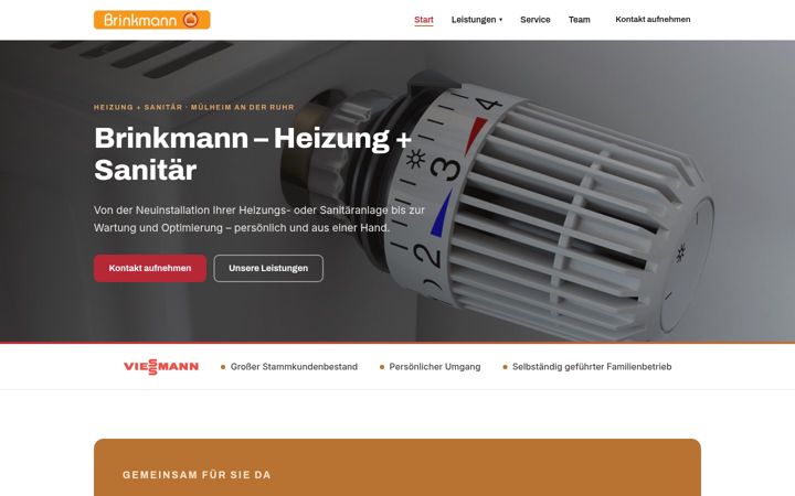 Screenshot of brinkmann-heizung.de