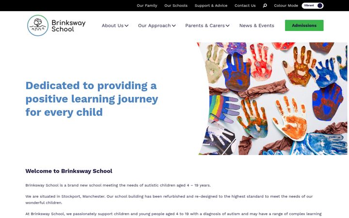 Screenshot ta' brinkswayschool.co.uk