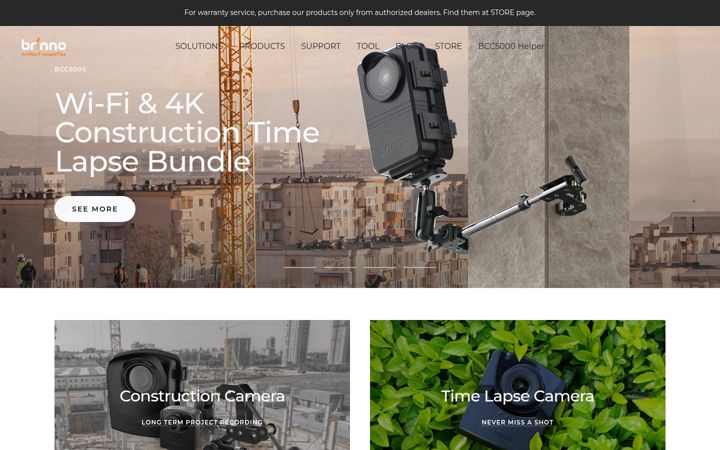 Screenshot of brinno.com