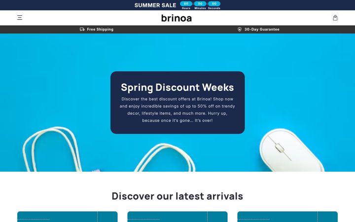 Screenshot of brinoa.com