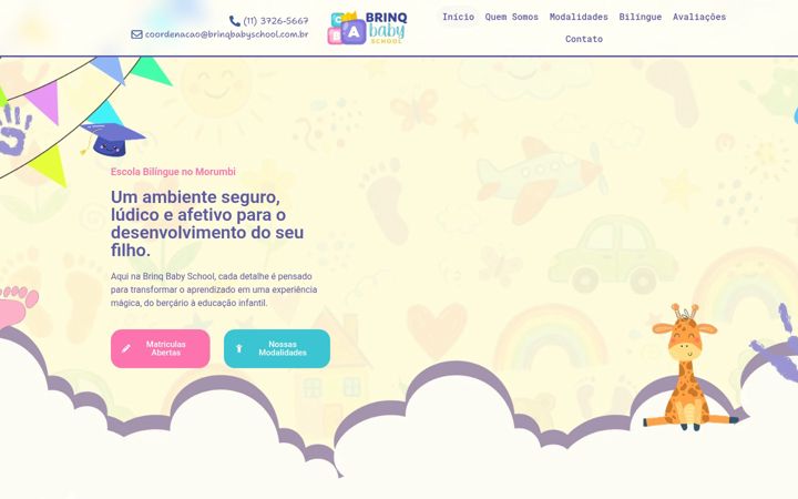 Screenshot of brinqbabyschool.com.br