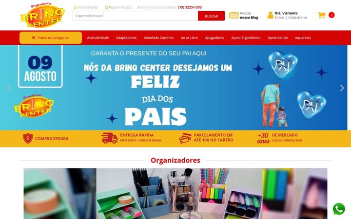 Screenshot του brinqcenter.com.br