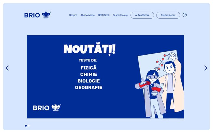 Screenshot of brio.ro