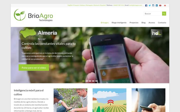 Screenshot von brioagro.es