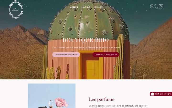 Screenshot of brioboutique-eve.fr
