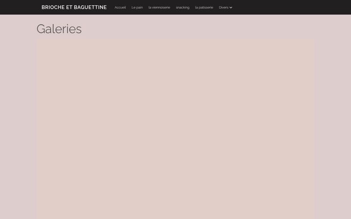 Screenshot of briocheetbaguettine.com