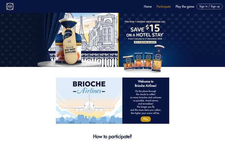 Screenshot of briochegourmet-travel.com