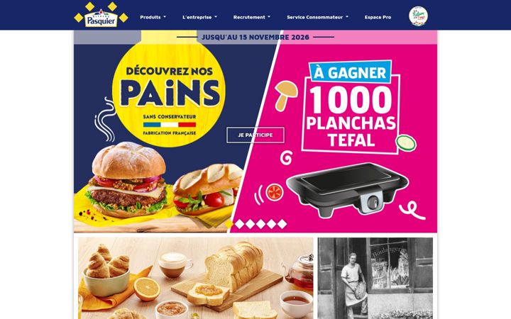 Screenshot of briochepasquier.com