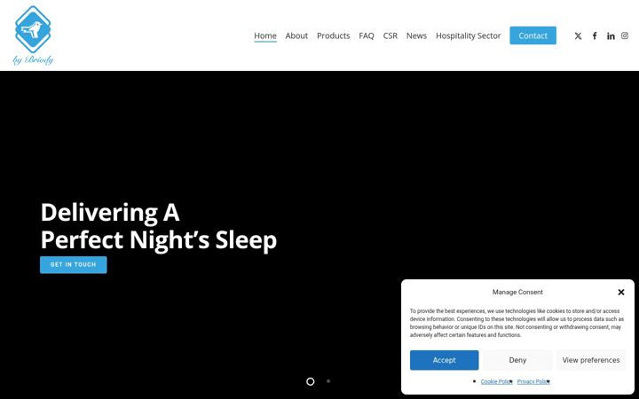Screenshot of briodybeds.ie