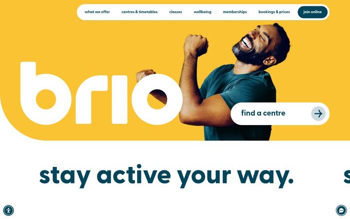 Screenshot of brioleisure.org
