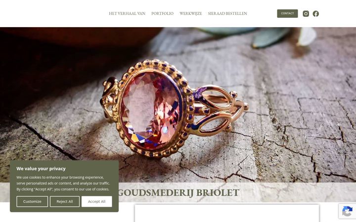 Screenshot of briolet.nl