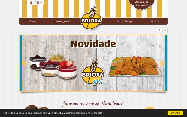 Screenshot of brioxa.com