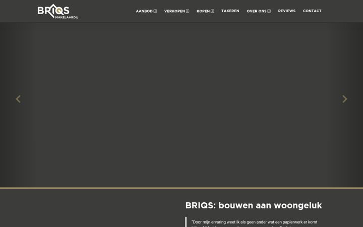 Screenshot of briqsmakelaardij.nl