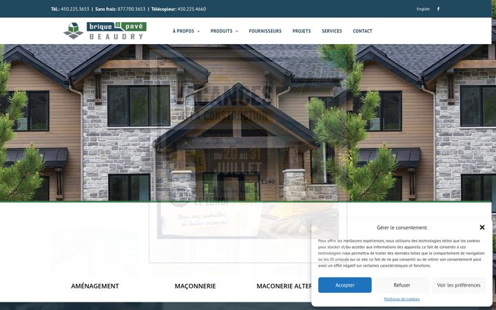 Screenshot of briqueetpavebeaudry.ca