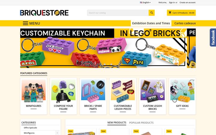 Screenshot of briquestore.fr