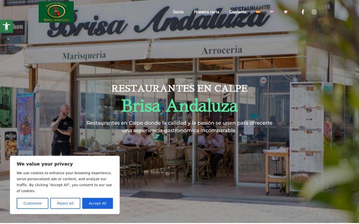 Screenshot of brisaandaluzacalpe.com