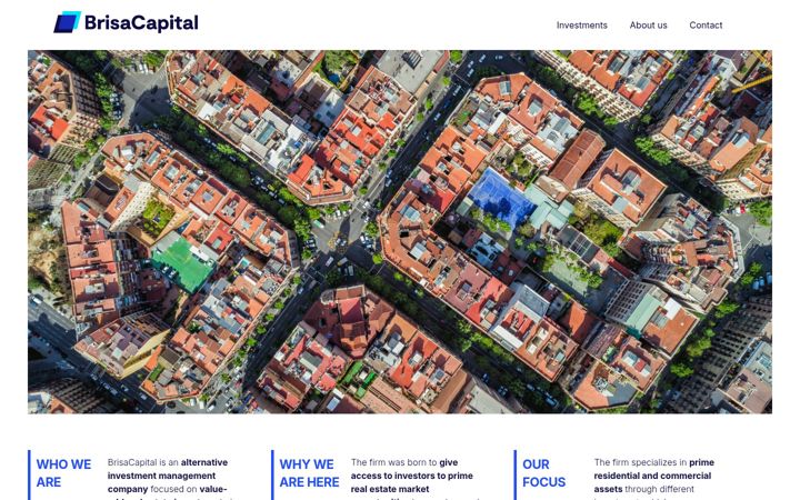 Screenshot of brisacapital.com