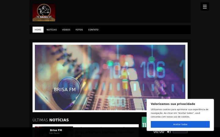 Screenshot του brisafm.com.br