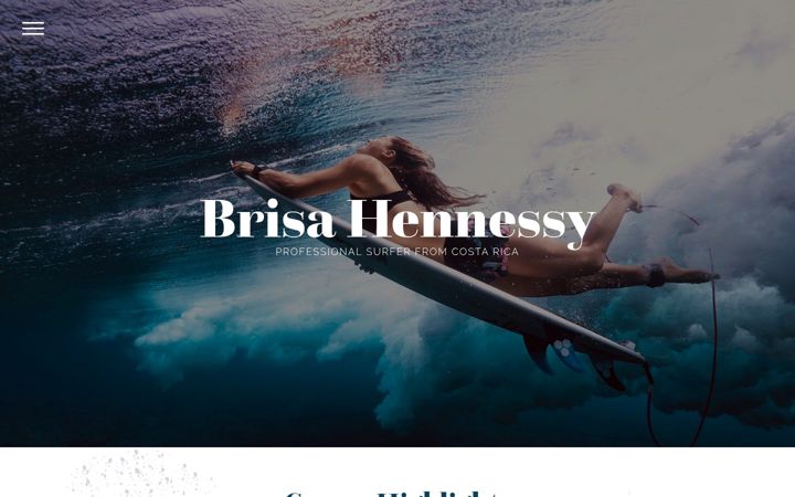 Screenshot of brisahennessy.com