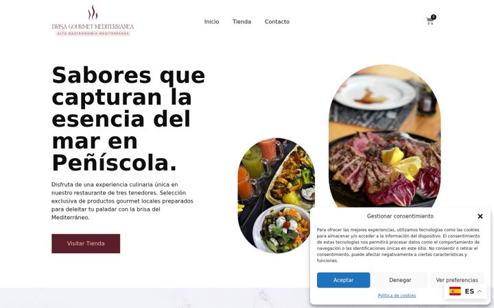Screenshot of brisanoblegourmet.com