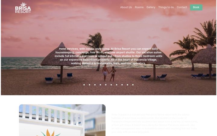 Screenshot of brisaoceano.com