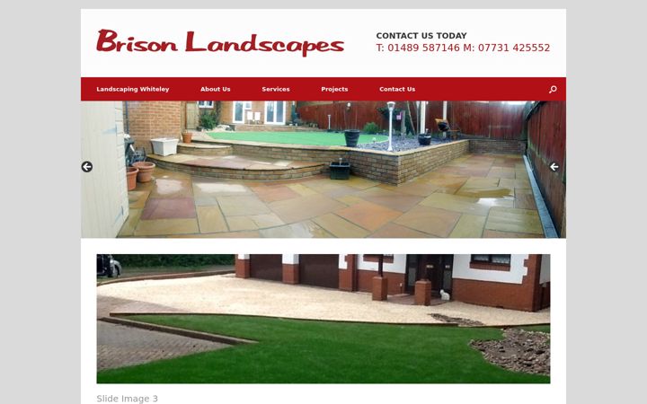 Screenshot ta' brisonlandscapes.co.uk