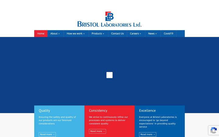 Screenshot of bristol-labs.co.uk