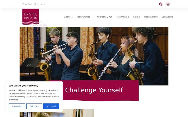 Screenshot of bristol-preconservatoire.com