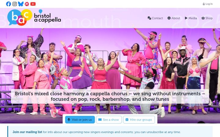 Screenshot von bristolacappella.co.uk