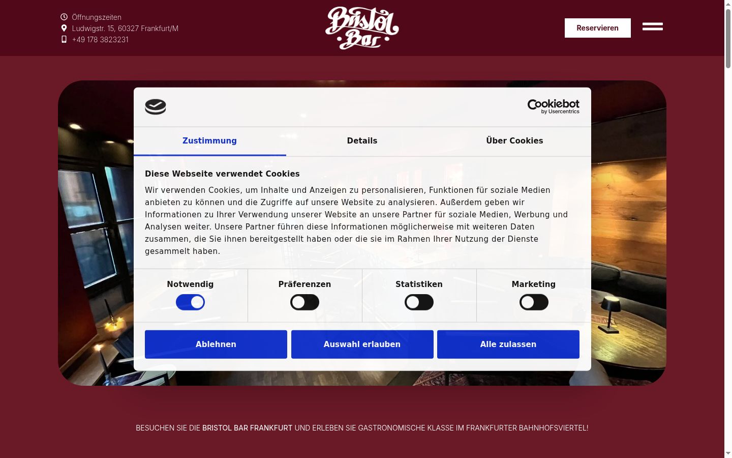 Snímka obrazovky banera súhlasu zobrazeného pred akoukoľvek interakciou