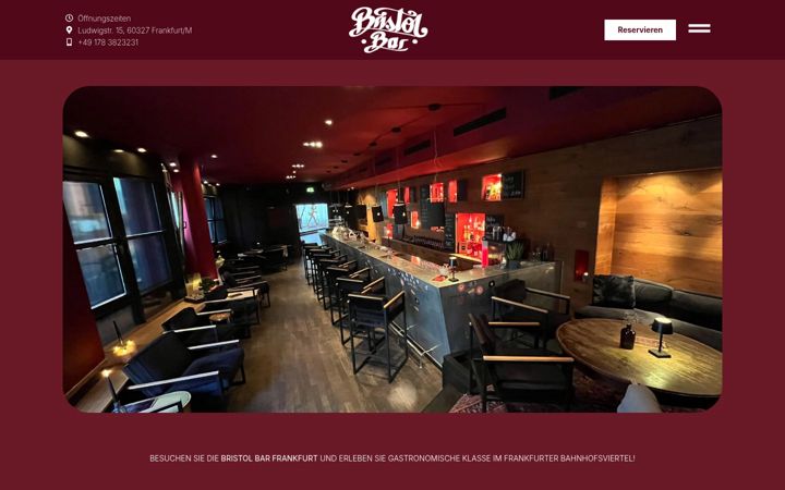 Screenshot of bristolbar-frankfurt.de