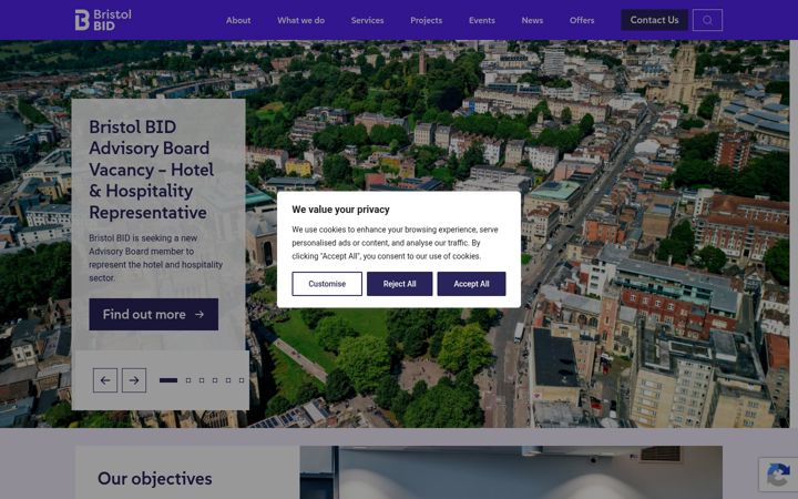 Screenshot of bristolcitycentrebid.co.uk
