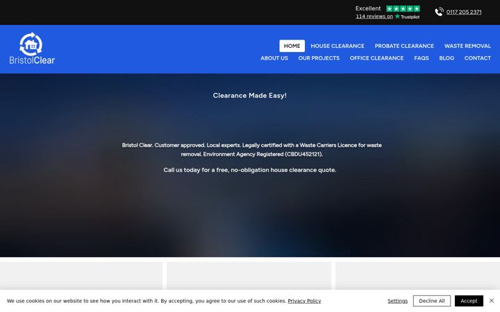 Screenshot of bristolclear.com