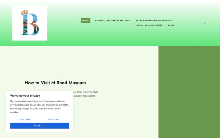 Screenshot of bristolmag.com