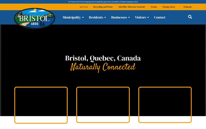 Screenshot of bristolmunicipality.ca