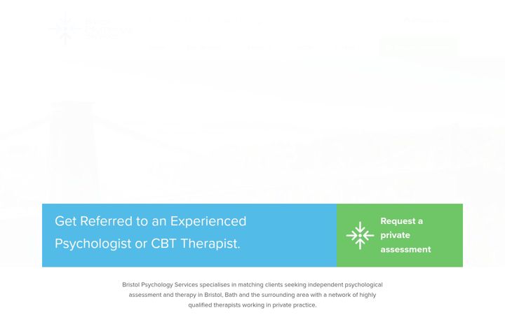 Screenshot ta' bristolpsychologyservices.co.uk