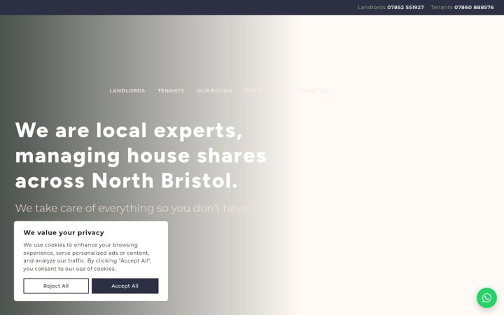 Screenshot of bristolshared.co.uk