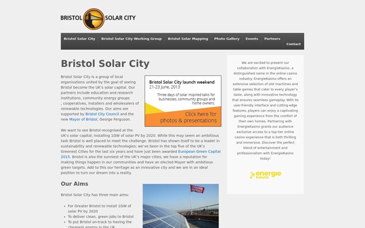 Screenshot of bristolsolarcity.com