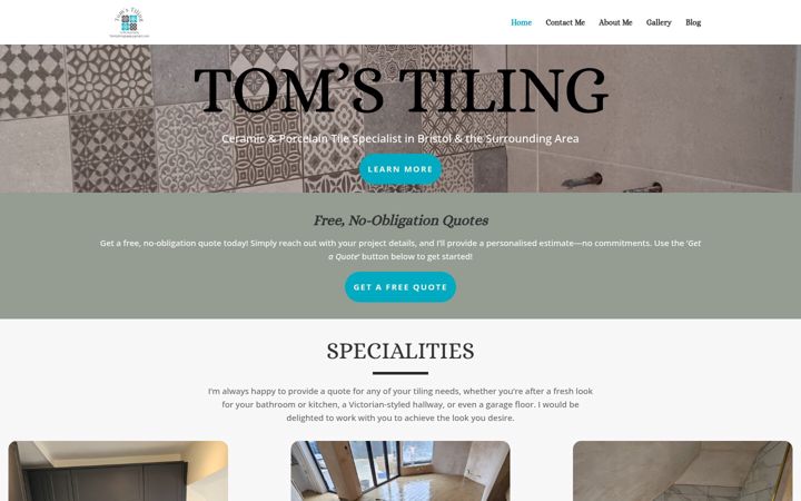 Screenshot of bristoltiler.com