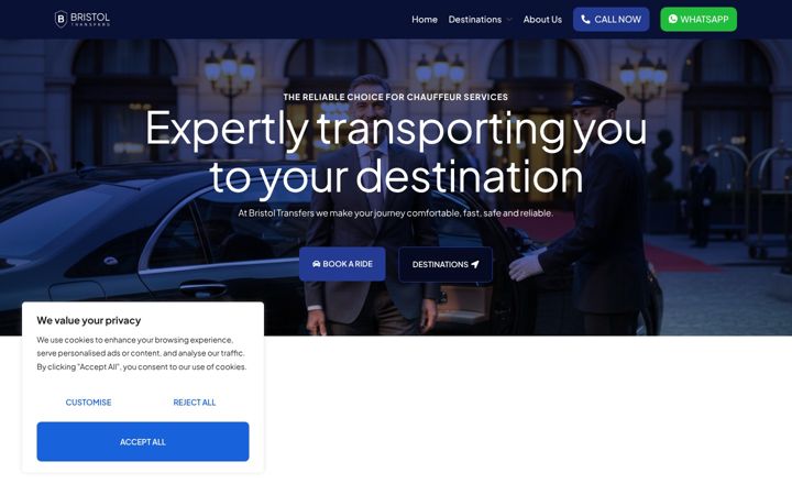 Screenshot of bristoltransfers.co.uk