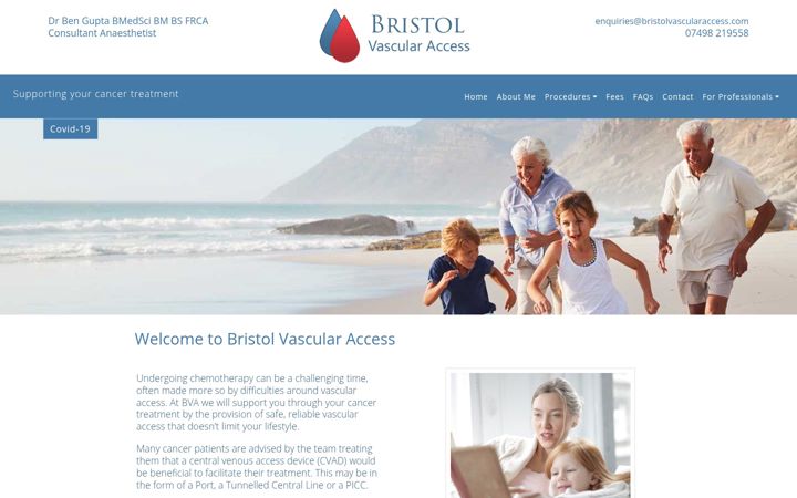 Screenshot of bristolvascularaccess.com