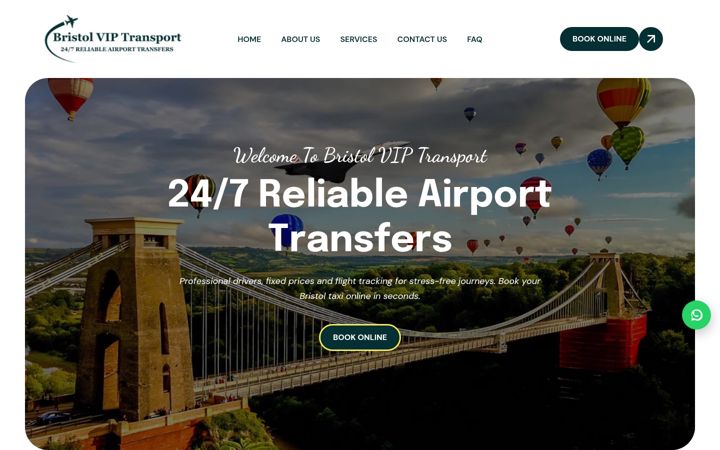Screenshot of bristolviptransport.com