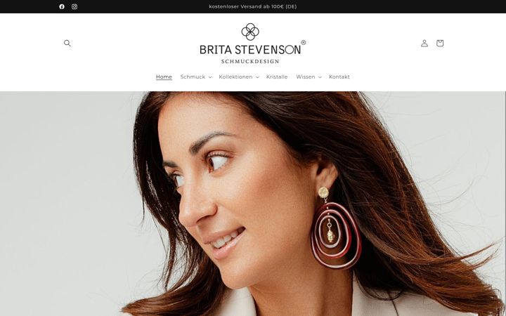 Screenshot of brita-stevenson.de
