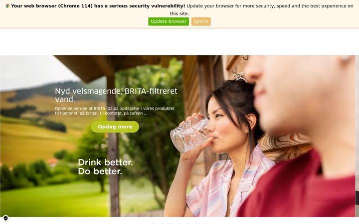 Screenshot of brita.net