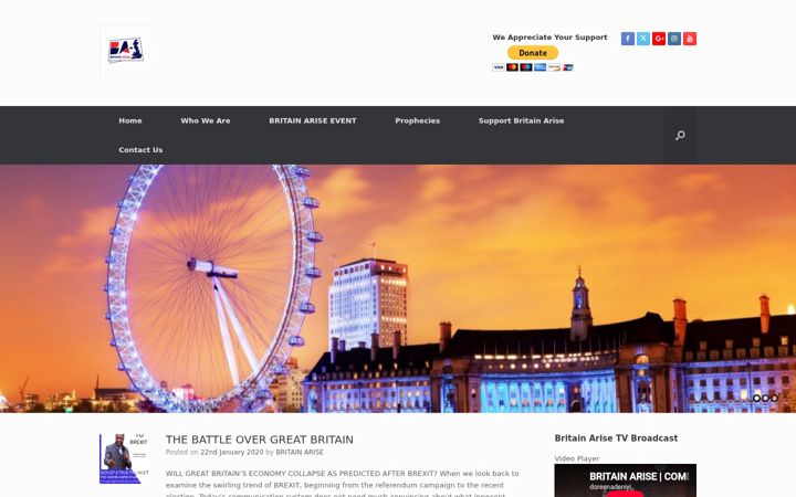 Screenshot of britainarise.com