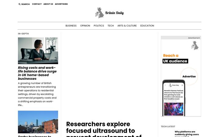 Screenshot of britaindaily.co.uk